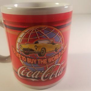 coca cola coffee mug 11 ounce size with car